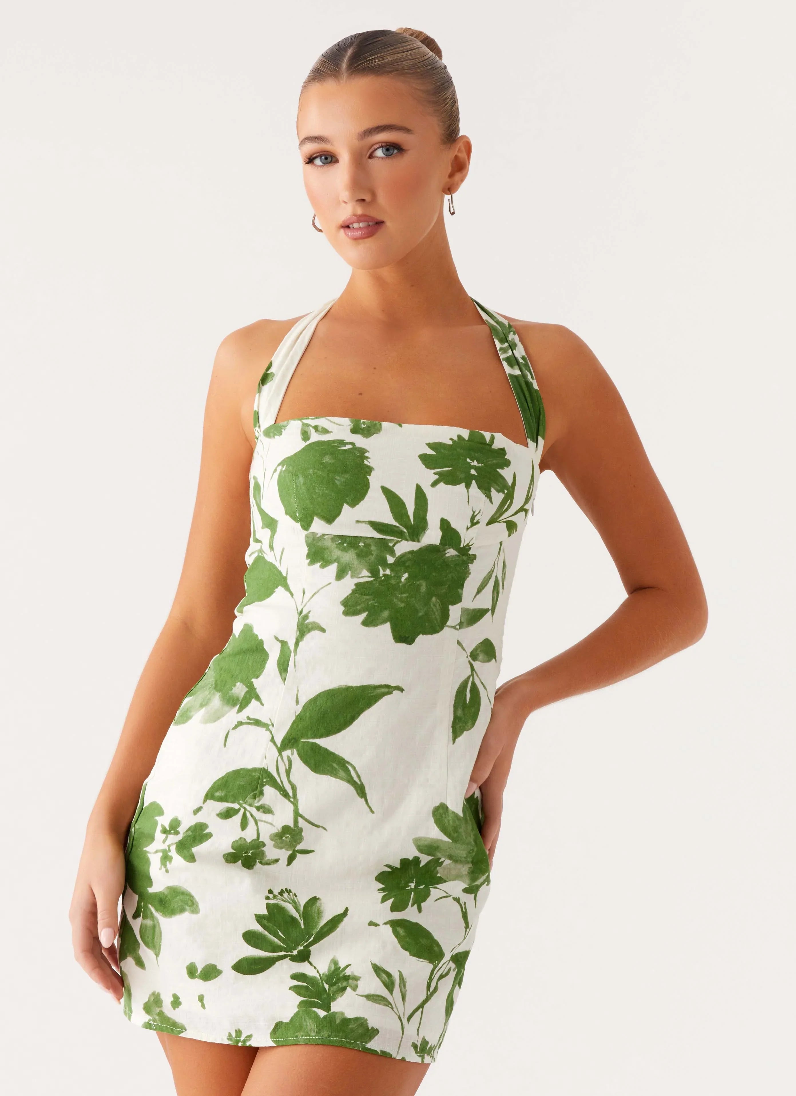 Melora Mini Dress - Verdant Bloom